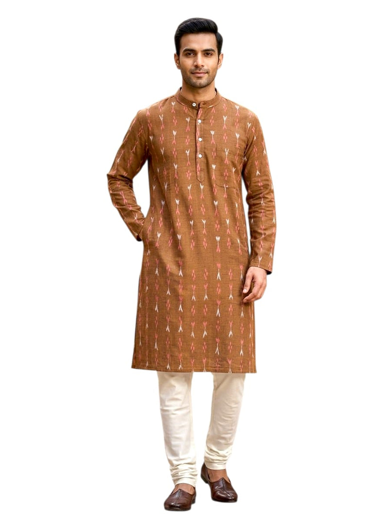 Spring Sambalpuri Odisha summer Man long shirt- Thoughtful Gifted for a Memorabl