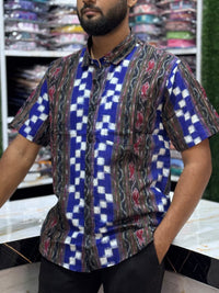 Spring Sambalpuri Odisha summer Man  shirt- Thoughtful Gifted for a Memorabl (Copy)