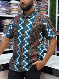 Spring Sambalpuri Odisha summer Man  shirt- Thoughtful Gifted for a Memorabl (Copy)