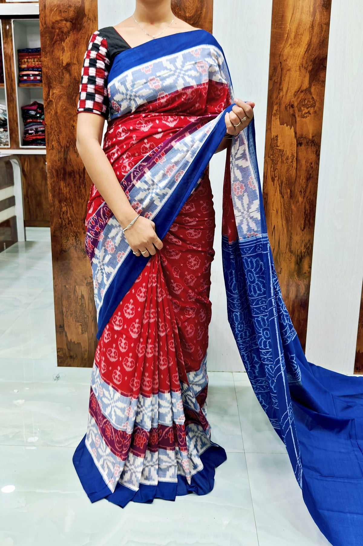 Wedding Sambalpuri Pasapali cotton Sarees,Latest Sambalpuri Pasapali Sarees gift (Copy)