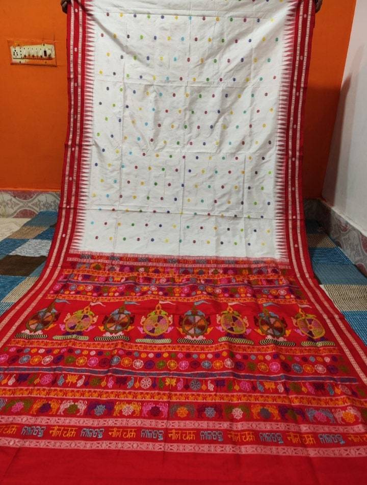 Sambalpuri saree dolabedi style saree odiya silk with blouse piece wedding odish