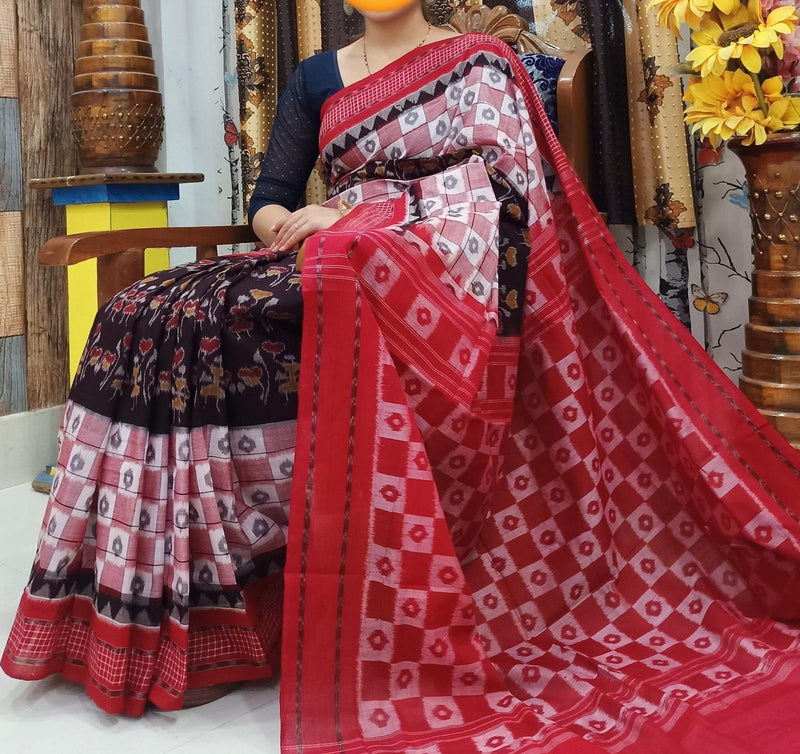 Wedding Sambalpuri Pasapali cotton Sarees,Latest Sambalpuri Pasapali Sarees gift