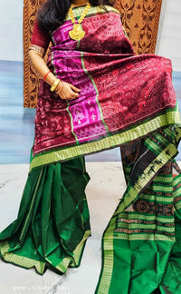 Sambalpuri Odisha dolbal wedding patali pata silk pasapali silk Pasapali Sarees