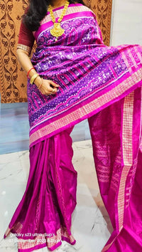 Sambalpuri Odisha dolbal wedding patali pata silk pasapali silk Pasapali Sarees
