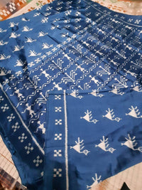 Buy Authentic Handcrafted Odisha LORD JAGANNATH, BALBHADRA & Subhadra silk Saree