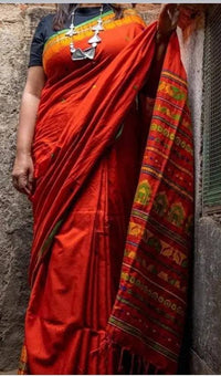 Wedding Sambalpuri   dulabadi style cotton Sarees,Latest Sambalpui tample Sarees