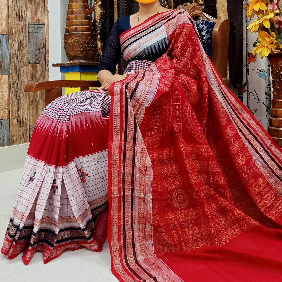 Wedding Sambalpuri Pasapali cotton Sarees,Latest Sambalpuri Pasapali Sarees gift