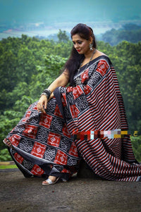 Buy Authentic Handcrafted Odisha LORD JAGANNATH, BALBHADRA & Subhadra silk Saree