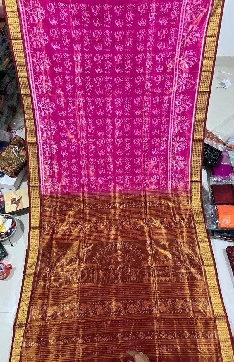 Buy Authentic Handcrafted letest bridal collection Odisha Sambalpuri tissue silk