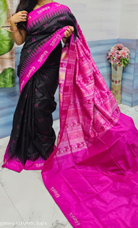 sambalpuri Odisha pure silk handloom sonpur silk saree Sambalpuri Pasapali Saree