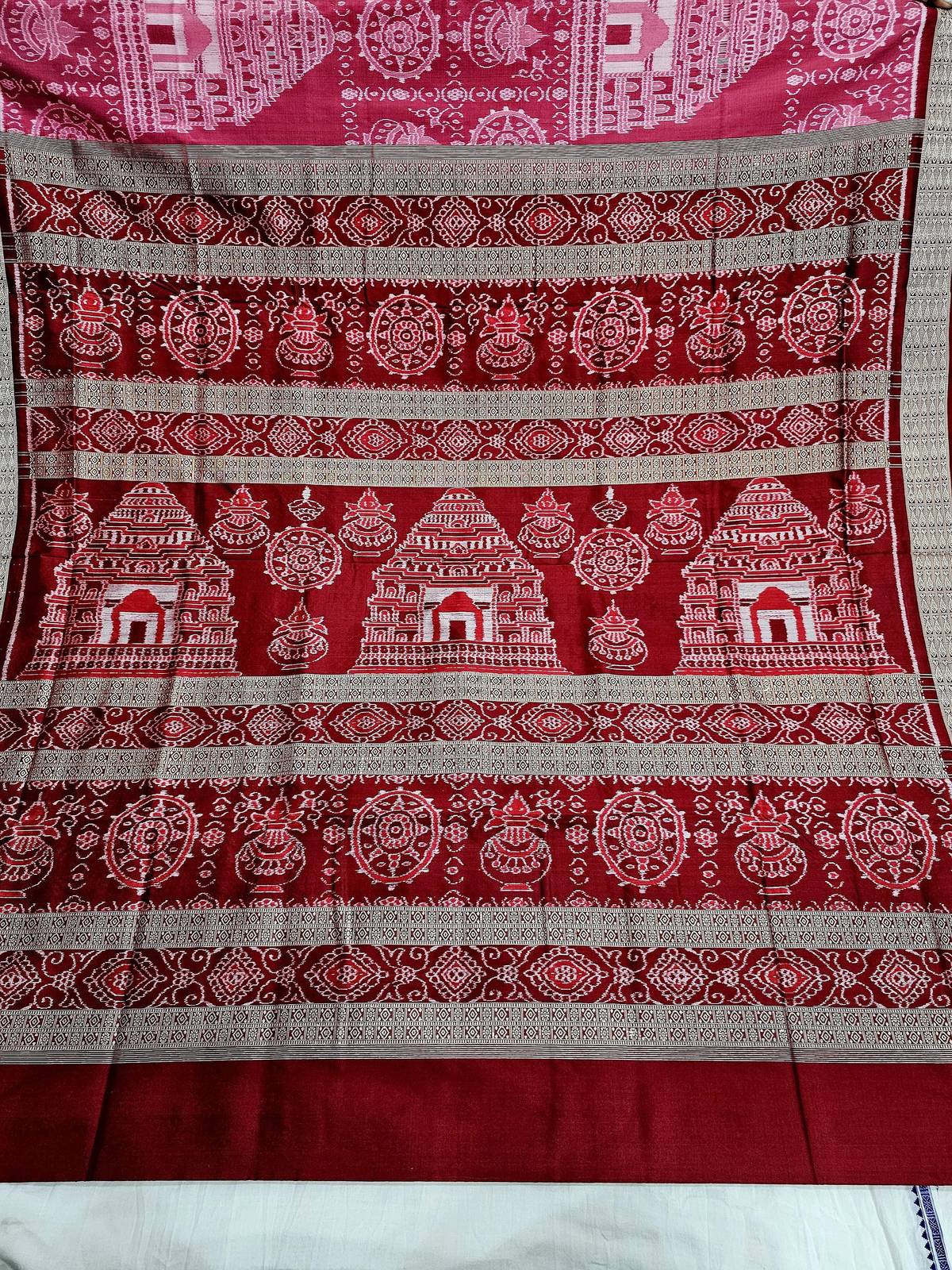 Sambalpuri Odisha Premium Quality Silk Handloom, Sambalpuri Pata silk        Sar