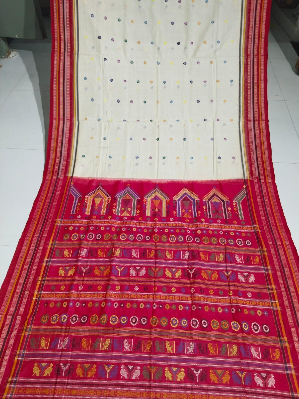 Wedding Sambalpuri   dulabadi style cotton Sarees,Latest Sambalpui tample Sarees