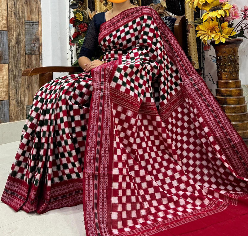 Wedding Sambalpuri Pasapali cotton Sarees,Latest Sambalpuri Pasapali Sarees gift