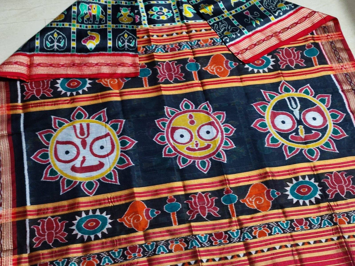 Buy Authentic Handcrafted Odisha Sambalpuri khandua silk pata Sarees Online fast