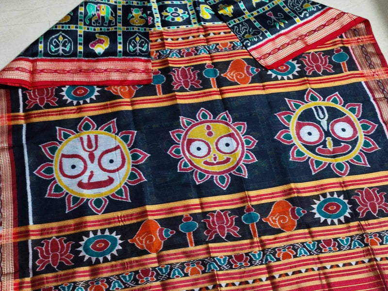 Buy Authentic Handcrafted Odisha Sambalpuri khandua silk pata Sarees Online fast