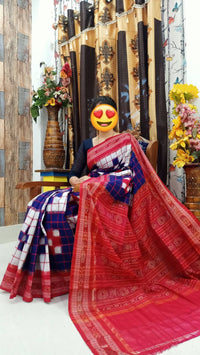 Wedding Sambalpuri Pasapali cotton Sarees,Latest Sambalpuri Pasapali Sarees gift
