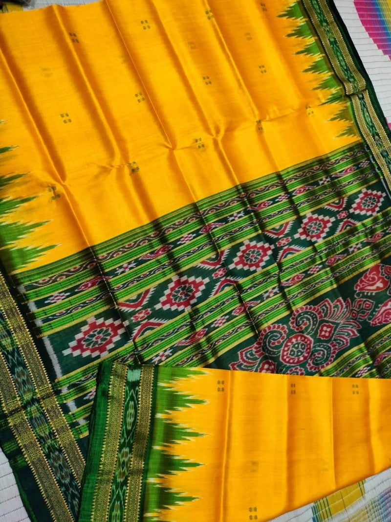 Buy Authentic Handcrafted Odisha Sambalpuri ikkat silk Sarees Online Elegant kha