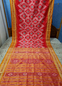 sambalpuri Odisha pure silk pasapali Khandua silk baliworad saree Durgapuja sari