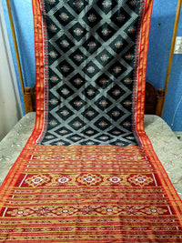 sambalpuri Odisha pure silk pasapali Khandua silk baliworad saree Durgapuja sari