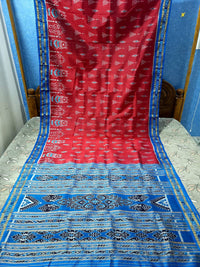 sambalpuri Odisha  silk pasapali silk saree baliworad saree Durgapuja sari Kali